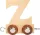 Ábécé betűvonat - Z betű - natúr színű- oktatójáték - Legler