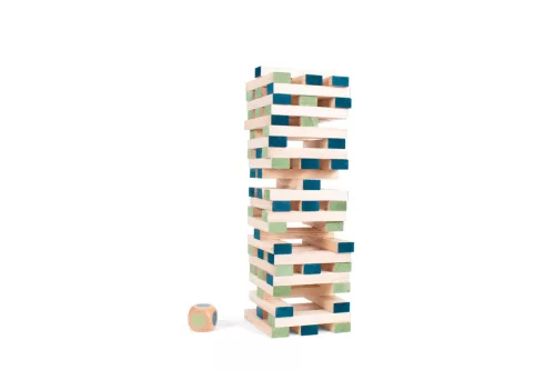 Jenga Óriás leboruló torony vászonzsákkal - BS Toys
