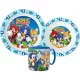 Sonic a sündisznó Adventure étkészlet, micro műanyag szett bögrével 265 ml