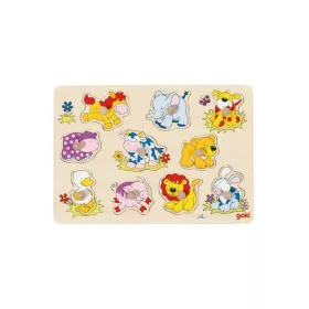 Fogós puzzle, kis állatok - GOKI GK57838