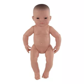   Baba - ázsiai fiú, haj nélkül, 40 cm-es, vízálló, MINILAND, ML31005