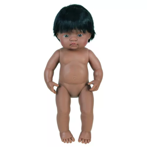 Baba - latin-amerikai fiú, hajas, 38 cm-es, vízálló, MINILAND, ML31057