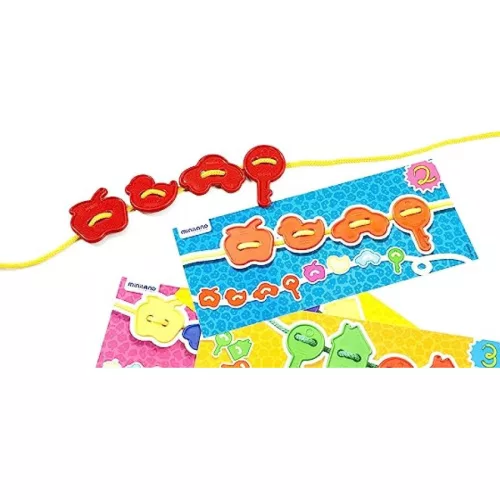 Fűzős játék - tárgyak, MINILAND, ML45302