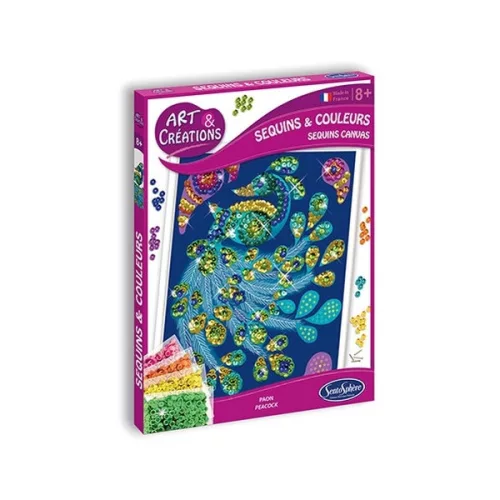 Flitteres páva, kreatív szett - Sentosphere SA2014