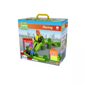   SuperBlocks autóversenypálya, 70 db-os, 2 autóval, MINILAND, ML32345