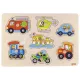 Fogós puzzle - járművek, GOKI GK57491