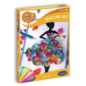   Papírdísz álomruhák, quilling-készlet kreatív szett - Sentosphere SA2054