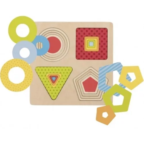 4 rétegű forma puzzle, GOKI GK57705