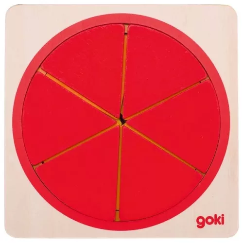 6 rétegű törtek puzzle, GOKI GK57737