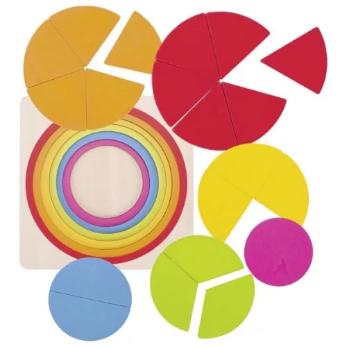 6 rétegű törtek puzzle, GOKI GK57737