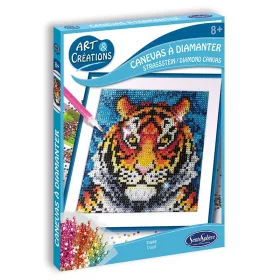   Ékköves vászonkép készítő szett, tigris, Sentosphere SA20270