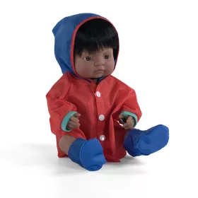   Baba, latin-amerikai fiú, fehérneműben, 38 cm, Miniland ML31157