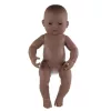 Baba - afroamerikai lány, 40 cm-es, vízálló, MINILAND, ML31008