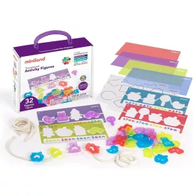   Áttetsző Fűzős figurák 32 db-os    ML32165 (Translucent Activity Figures)