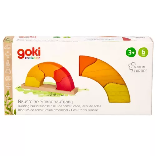 Napfelkelte, építőjáték, színes, GK58372 Goki