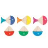 Szín- és formaválogató játék, színes halak, GK58472 Goki