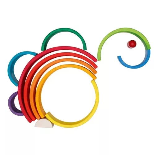 Építőjáték szivárvány, 11 darabos, GK58478 Goki