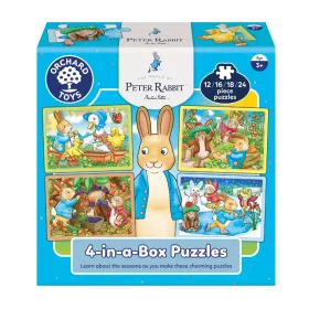   Nyúl Péter, 4 kirakó egy dobozban 4-in-a-Box Puzzles WPR004  Orchard / Peter Rabbit™