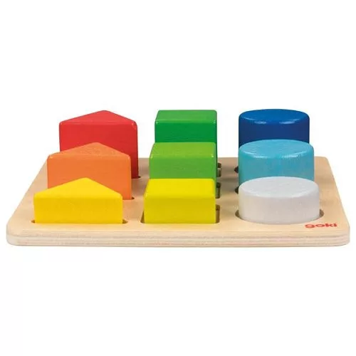 Formák és színek, 9 db-os - GOKI  GK58753