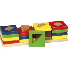   Geometriai felhalmozó, 16 db-os, formakereső - GOKI GKWM034