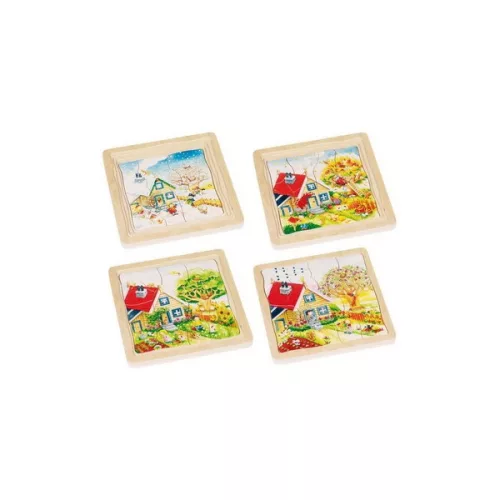 Évszakok, 4 rétegű puzzle, GOKI GK57684