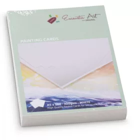 Encaustic kartonpapír, A/5, fehér, 300 gr, 100 db
