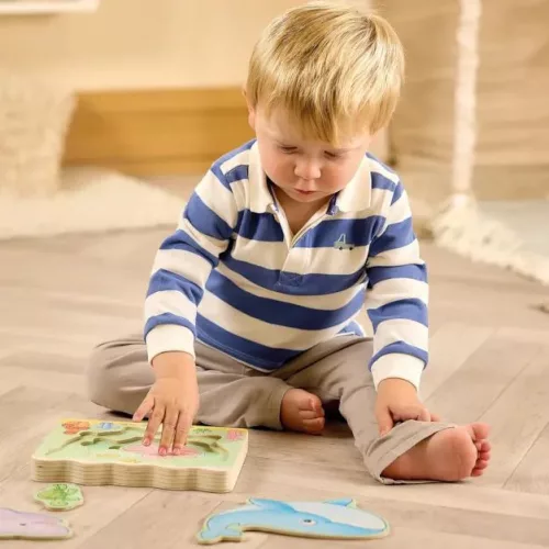 Többrétegű kirakós Tengeri állatok (Under the Sea Wooden Nesting Puzzle) ORCHARD TOYS OR135