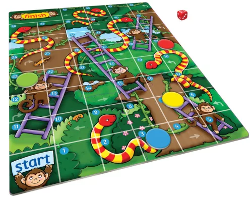 Kígyók és létrák a dzsungelben (Jungle Snakes and Ladders), ORCHARD TOYS OR352