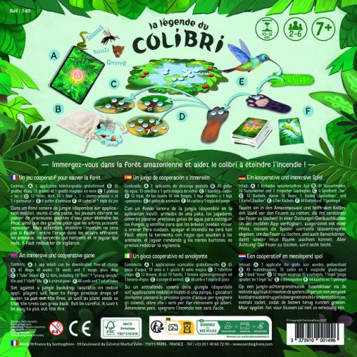 A kolibri legendája, társasjáték - Sentosphere, SA149