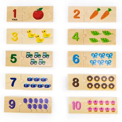 Készségfejlesztő puzzle: párosító (Viga)