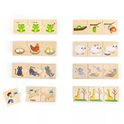 Készségfejlesztő puzzle: állatok és a természet (Viga)