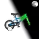 KPC FluoBike Police szirénás VILÁGÍTÓS 12 kék fluoreszkáló gyermek kerékpár