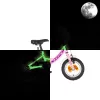 KPC FluoBike Kitty cicás VILÁGÍTÓS 12 rózsaszín fluoreszkáló gyermek kerékpár
