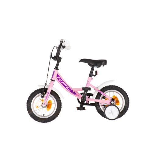 KPC FluoBike Kitty cicás VILÁGÍTÓS 12 rózsaszín fluoreszkáló gyermek kerékpár