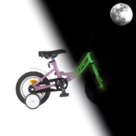   KPC FluoBike Rabbit nyuszis VILÁGÍTÓS 12 lila fluoreszkáló gyermek kerékpár