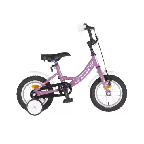 KPC FluoBike Rabbit nyuszis VILÁGÍTÓS 12 lila fluoreszkáló gyermek kerékpár