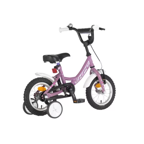 KPC FluoBike Rabbit nyuszis VILÁGÍTÓS 12 lila fluoreszkáló gyermek kerékpár