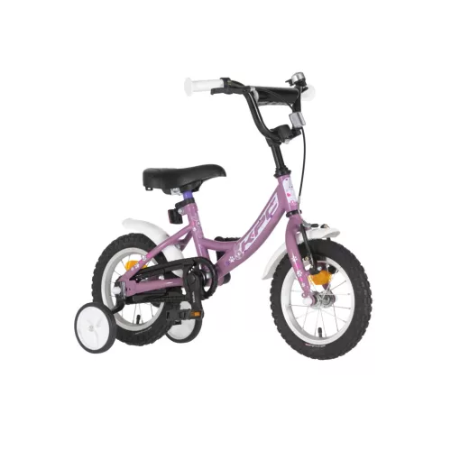 KPC FluoBike Rabbit nyuszis VILÁGÍTÓS 12 lila fluoreszkáló gyermek kerékpár