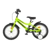 KPC FluoBike Raptor dinós VILÁGÍTÓS 16 neonzöld fluoreszkáló gyermek kerékpár