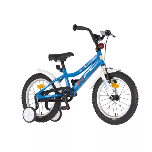 KPC FluoBike Police szirénás VILÁGÍTÓS 16 kék fluoreszkáló gyermek kerékpár