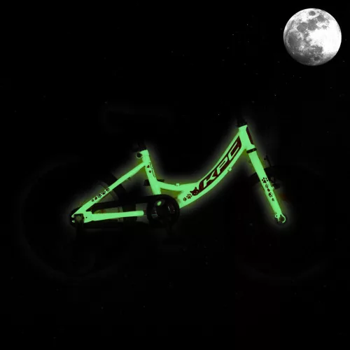 KPC FluoBike Kitty cicás VILÁGÍTÓS 16 rózsaszín fluoreszkáló gyermek kerékpár