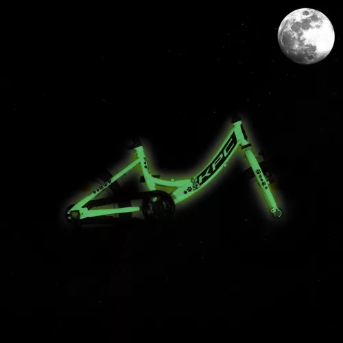 KPC FluoBike Rabbit nyuszis VILÁGÍTÓS 16 lila fluoreszkáló gyermek kerékpár