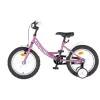 KPC FluoBike Rabbit nyuszis VILÁGÍTÓS 16 lila fluoreszkáló gyermek kerékpár