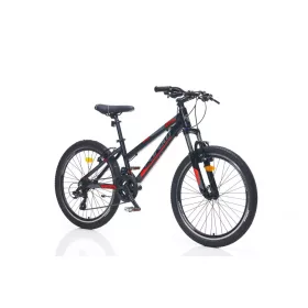   Corelli Via 1.1 24" gyerek MTB könnyűvázas kerékpár Fekete-Piros