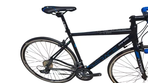 Corelli The Race CR 2000 könnyűvázas országúti kerékpár 52 cm Fekete-Kék