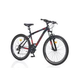   Corelli Via 1.1 27.5er 18" férfi MTB könnyűvázas kerékpár Fekete-Piros
