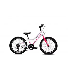   Capriolo Diavolo 200 20" gyerek kerékpár Fehér-Rózsaszín