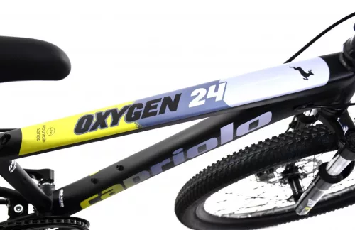 Capriolo Oxigen Disc 24" gyerek kerékpár Fekete-Sárga