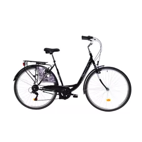   Capriolo Diana 6 sebességes női városi kerékpár 20" Fekete
