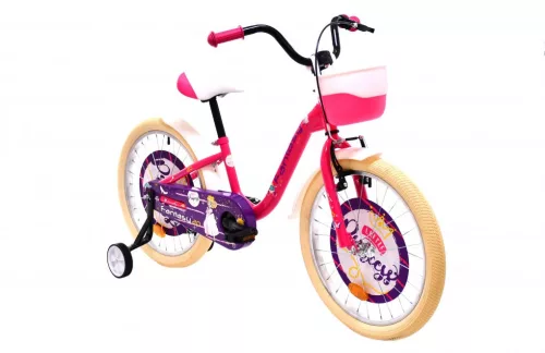 Adria Fantasy 20 hercegnős gyerek kerékpár Rózsaszín-Fehér
